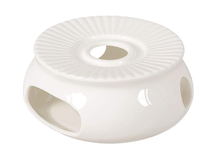 Porzellan Stövchen/Teewärmer für Teekanne in weiss, Ø 14,5cm, Original Aricola®