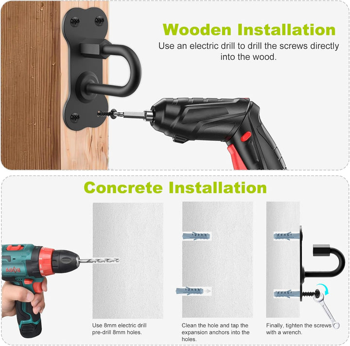 BeneLabel Hundeleinenhalter Wand, Hundeleine Wandhaken Haustierleinen Wandbefestigung Schwarz Hundel