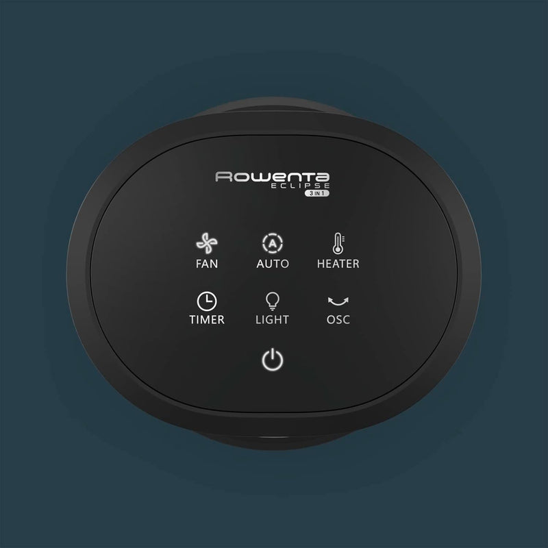 Rowenta QU5062 Eclipse 3in1 Luftreiniger | Heizlüfter | Ventilator | filtert 99,9% der Partikel | fü