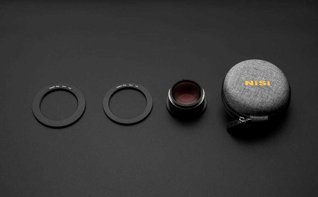 NiSi 49mm Close Up Linse Nahlinsen Filter Kit - inkl 67-49mm Adapterring, 62-49mm Adapterring, Objek