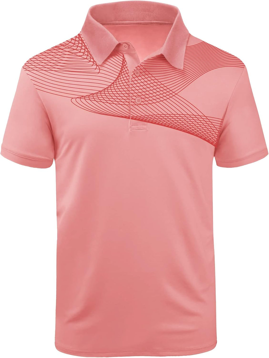 JACKETOWN Poloshirts Herren Kurzarm Hemd Männer Bedrucktes T-Shirts Outdoor Sport Atmungsaktiv Golf