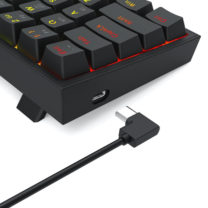 Redragon S144 Gaming Tastatur & Maus Combo, 60% K617 Tri-Mode Wireless RGB Mechanische Tastatur und