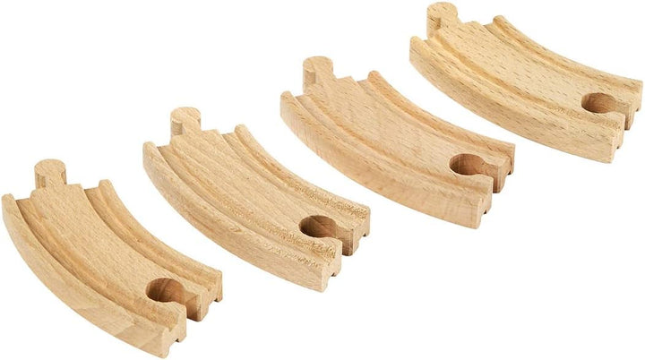 BRIO World - Kurze Gebogene Gleise (E1) (Packung mit 2) White Einheitsgrösse (Packung mit 2), White