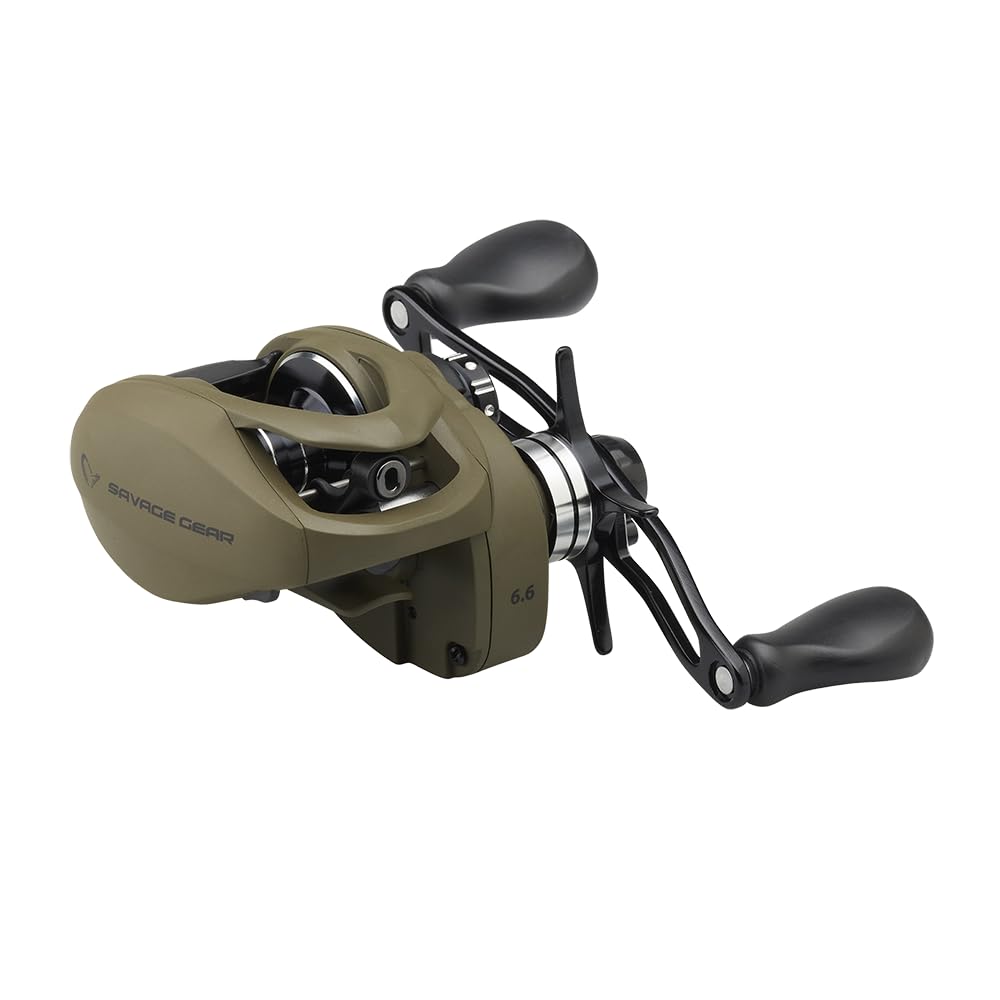 Savage Gear SG8 100 BC Baitcastrolle Linkshand - 100 Linkshand Angelrolle Übersetzung 6.6.1, Überset