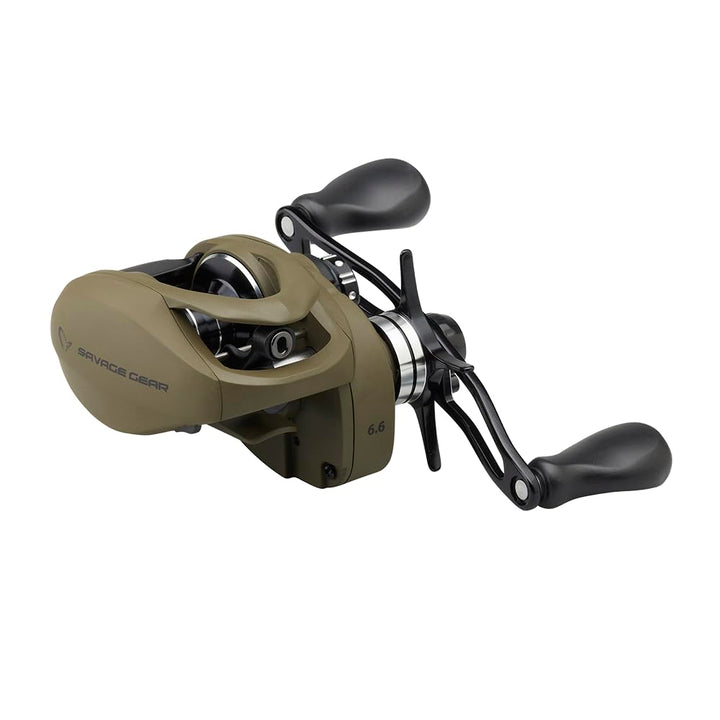 Savage Gear SG8 100 BC Baitcastrolle Linkshand - 100 Linkshand Angelrolle Übersetzung 6.6.1, Überset