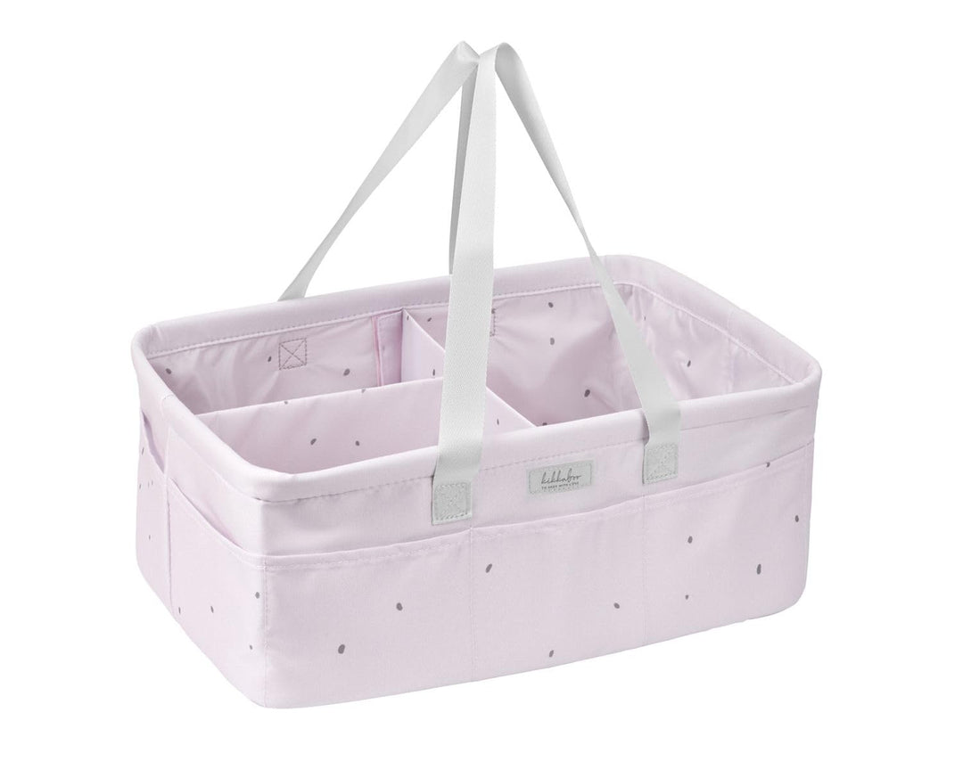 Kikkaboo Wickeltasche, Korb, Windelorganizer faltbar Griffe abnehmbare Trennwand, Farbe:rosa, Rosa
