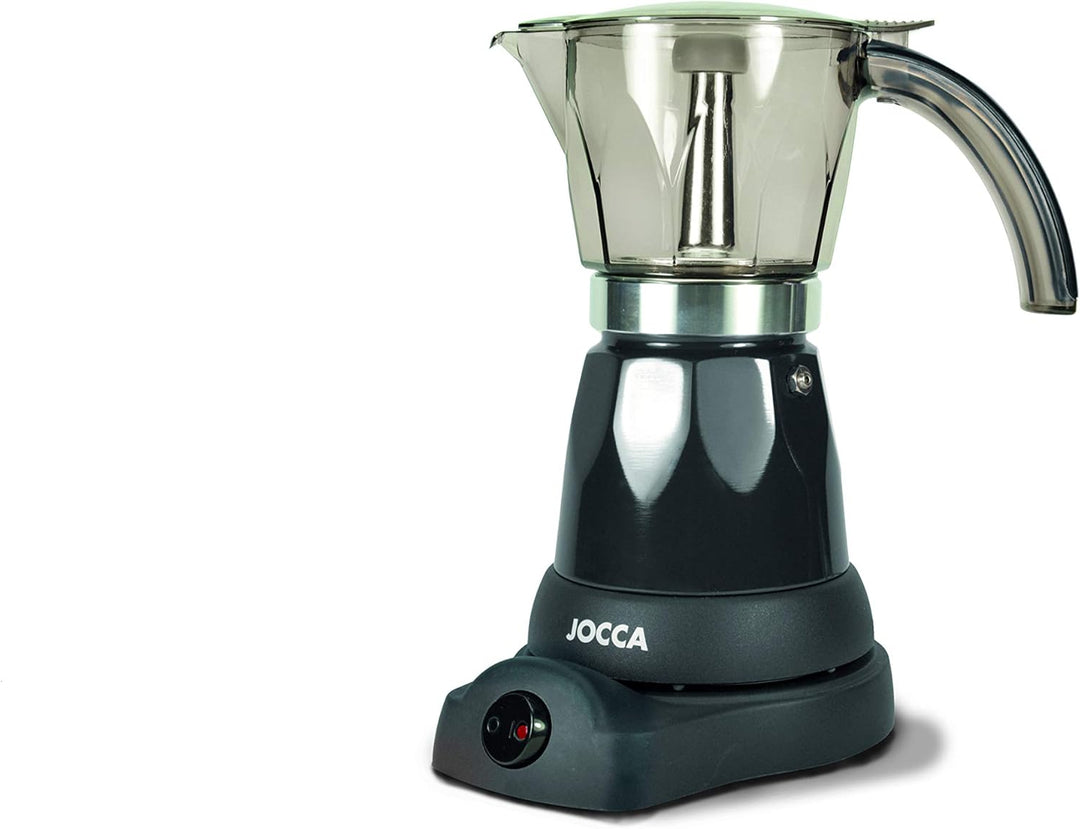 Jocca - Caffettiera elettrica wireless con capacità 6 tazze | Gira sulla base fino a 360º | manico c