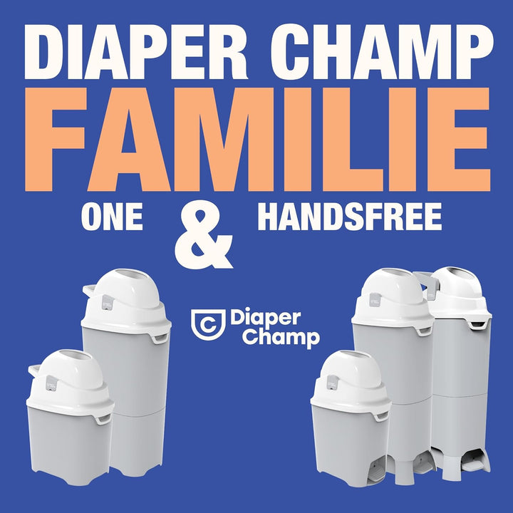 Geruchsdichter Windeleimer Diaper Champ ONE Windelbehälter funktioniert mit normalen Tüten Müllbeute