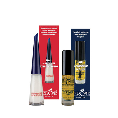 Herome Combi-Pack Ende Extrem Beschädigte Nägel Nagelpflege Nagelöl & Nagelhärter Extra Stark (Exit