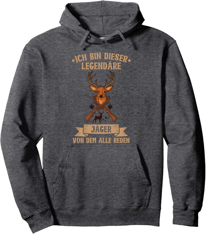 Jäger Jagd Hochsitz Hirsch Spruch Pullover Hoodie
