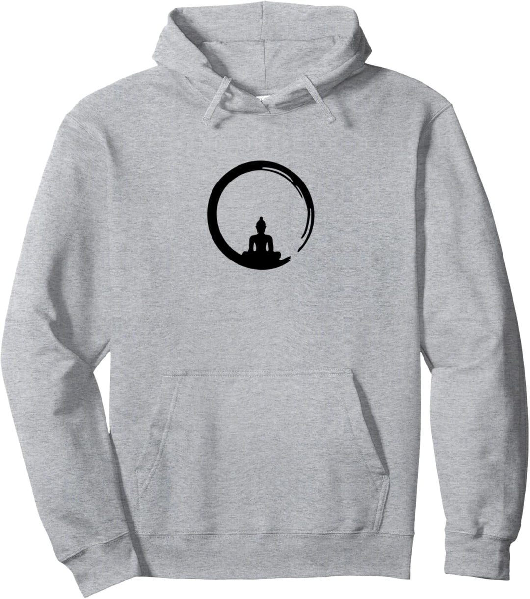 Enso, Zen, Kreis, Buddha Meditation Japan Kalligrafie Yoga, Pullover Hoodie