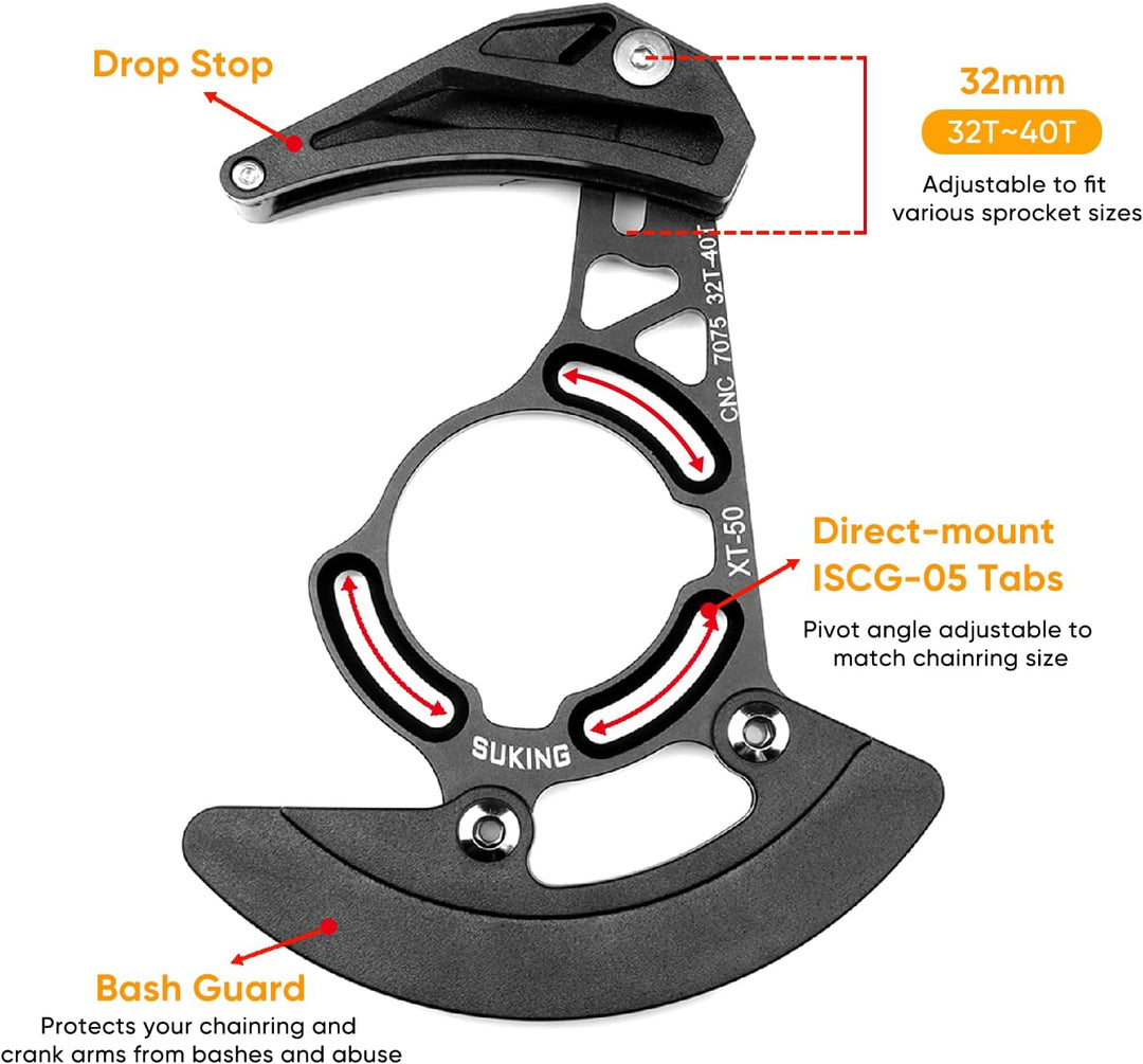 BESNIN Kettenführung ISCG-05 Mountainbike Kettenführung Bike MTB Kettenführung für 1x System ISCG-03