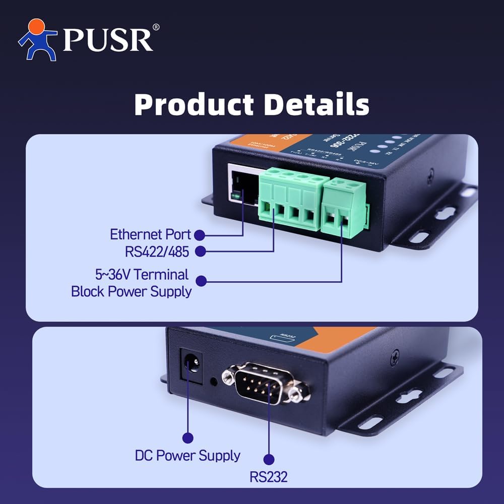 RS485 RS232 RS422 zu Ethernet Modbus RTU zu TCP Modbus Gateway Serial to Ethernet Bidirektional Tran