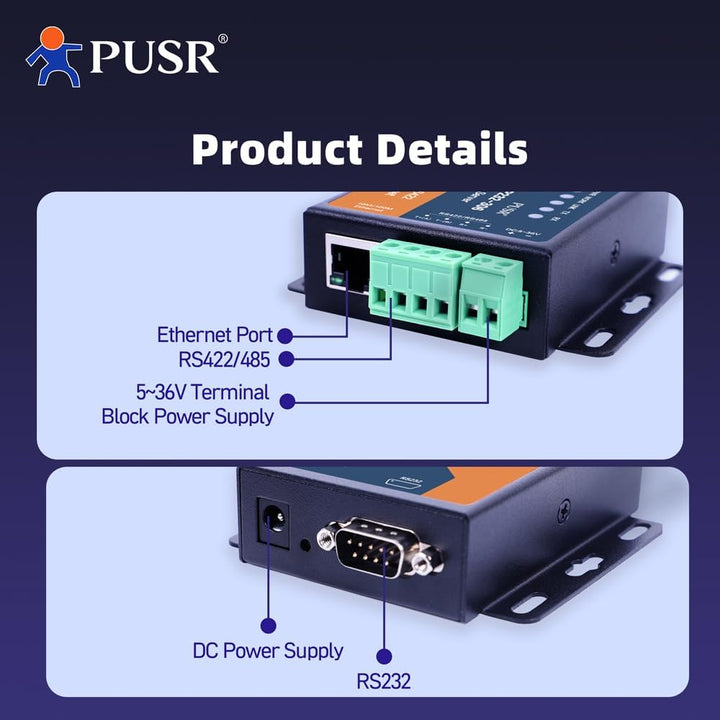 RS485 RS232 RS422 zu Ethernet Modbus RTU zu TCP Modbus Gateway Serial to Ethernet Bidirektional Tran