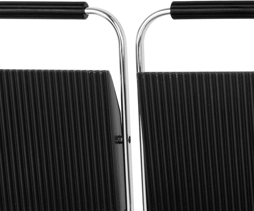 VERTES Kontaktgrill doppelt, Gusseisen Grillplatte oben gerillt/unten flach, 3600 W Gastro Multigril
