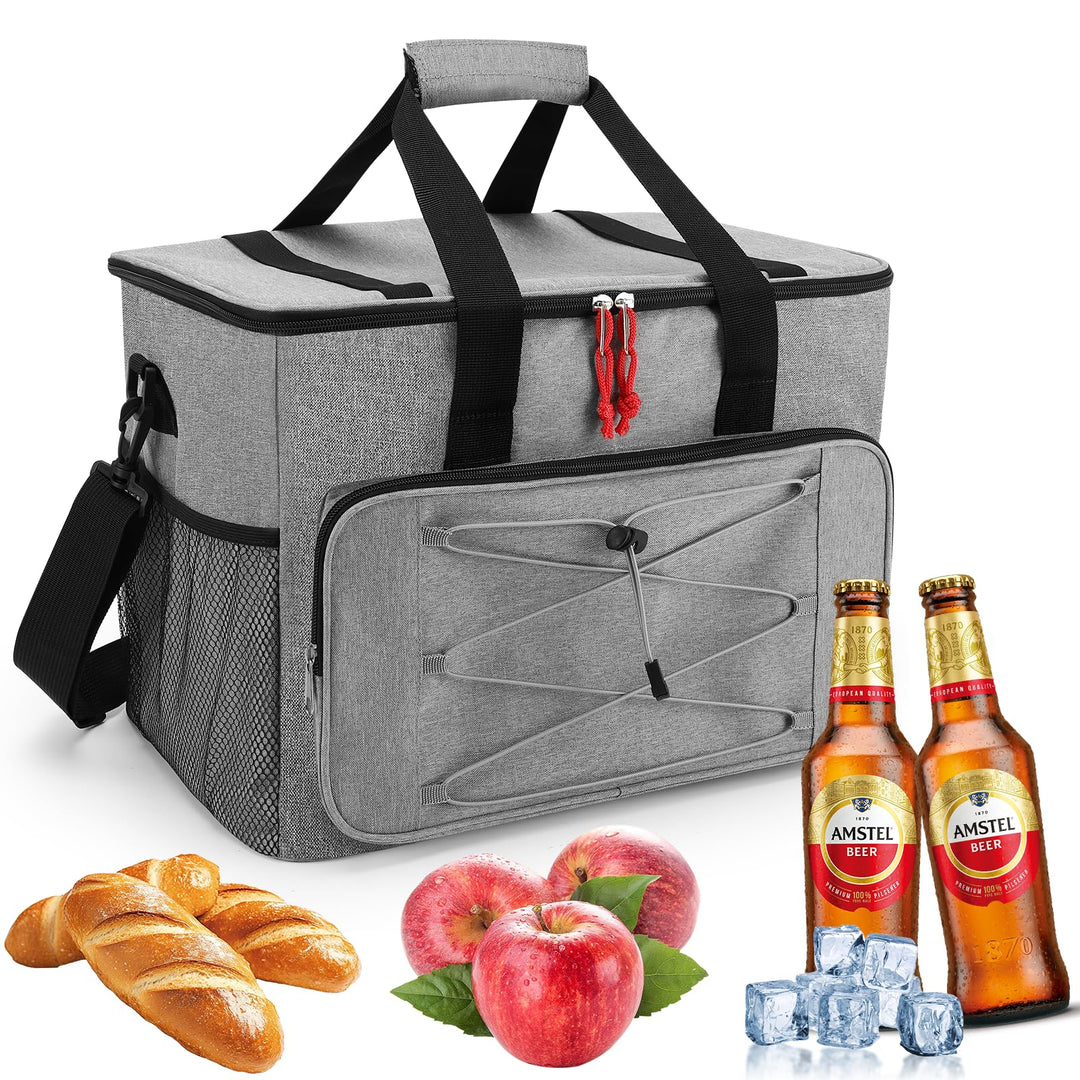 30L Kühltasche, Kühlbox, Isoliertasche, Picknicktasche für Essen und Getränke, Faltbar Wasserdicht O