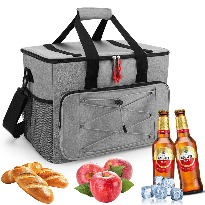 30L Kühltasche, Kühlbox, Isoliertasche, Picknicktasche für Essen und Getränke, Faltbar Wasserdicht O