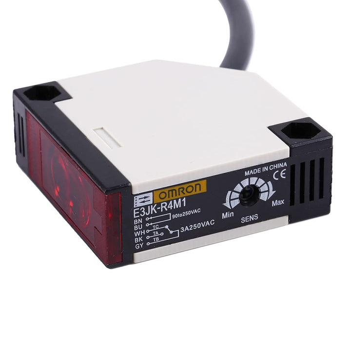 Reflektor Lichtschranke AC 90-250 V 3A Sensor für Lichtschranke E3JK-R4M1 Schalter für Spiegelreflex