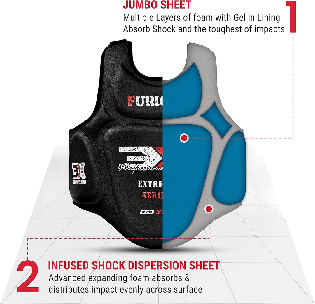 3X Professional Choice körperschutz Kampfsport Box-Brustschutz, Rippenschild, Rüstung, Taekwondo-Kör