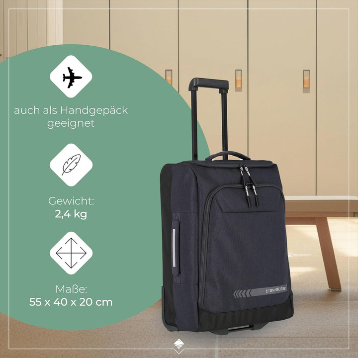 Travelite Reisetasche mit Rollen gross, D'anthrazit (Grau)