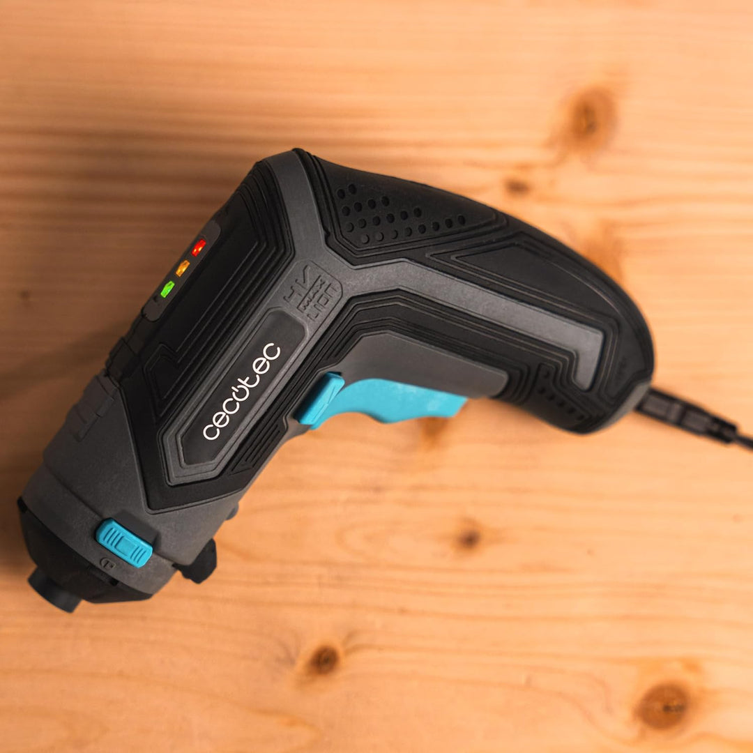 Cecotec Akku-Schraubendreher mit 90º Winkelaufsatz PowerGyro 3500 Angle Set. 4V, 1500mAh Akku, 6,35m