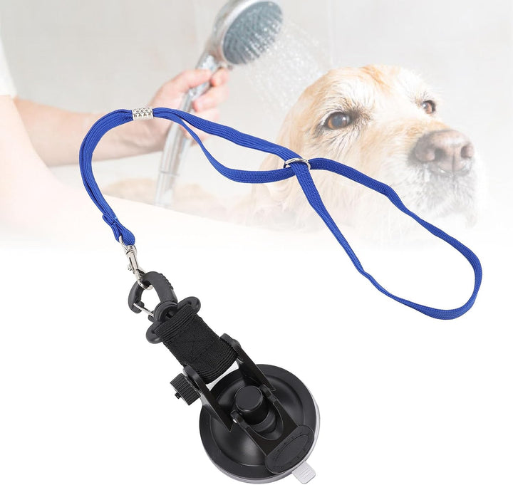 SENECESLI Hunde Badegurt mit Saugnapf, Hundepflege Badewannen Rückhaltesystem, Verstellbares Festes