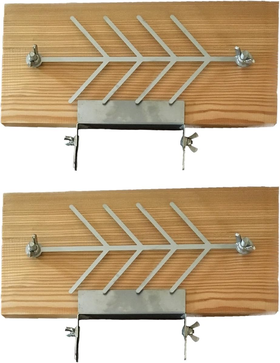 Flammlachsbrett Räucherbrett Lärche 2er Set klein - Top geeignet als Party Geschenk