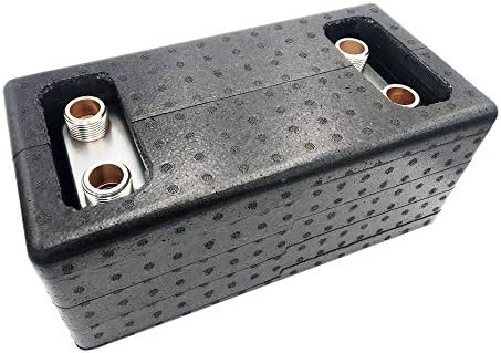 Edelstahl Plattenwärmetauscher Wärmetauscher Nordic Tec Ba-32-50 mit Isolierung 50 Platten 285kW 1”