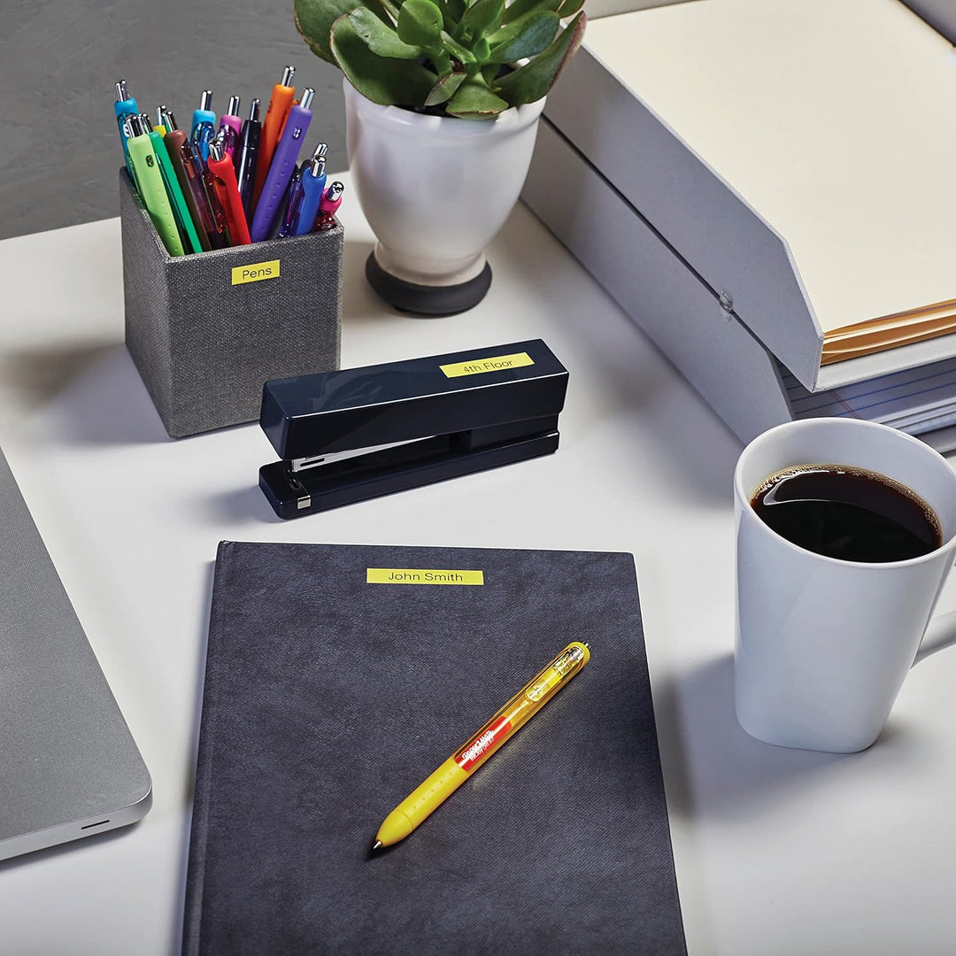 DYMO D1-Etikettenband Authentisch | schwarz auf gelb | 9 mm x 7 m | selbstklebendes Schriftband | fü