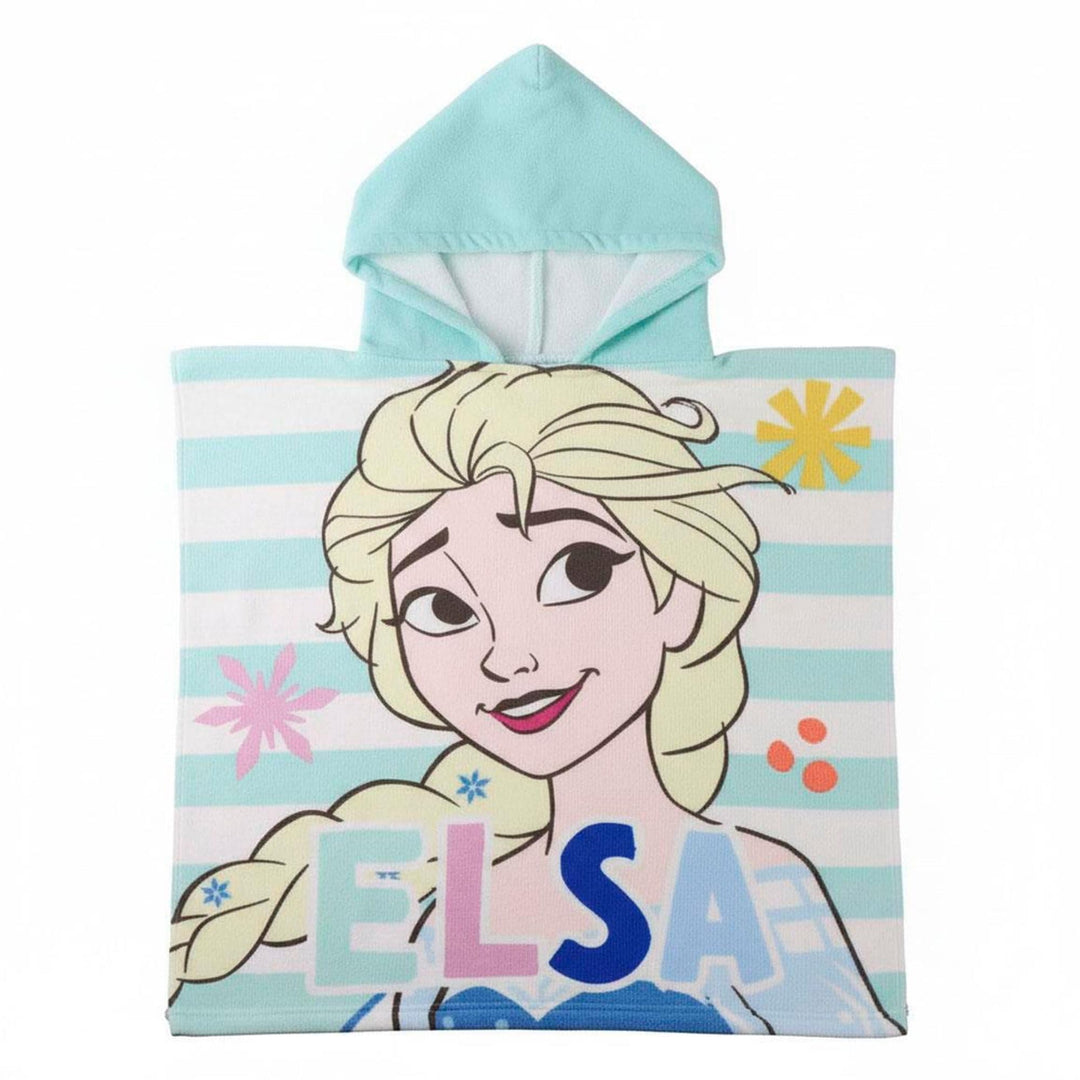 Frozen-Poncho für Jungen und Mädchen – Frozen-Kinderponcho mit Kapuze und schnelltrocknend, Kinderpo