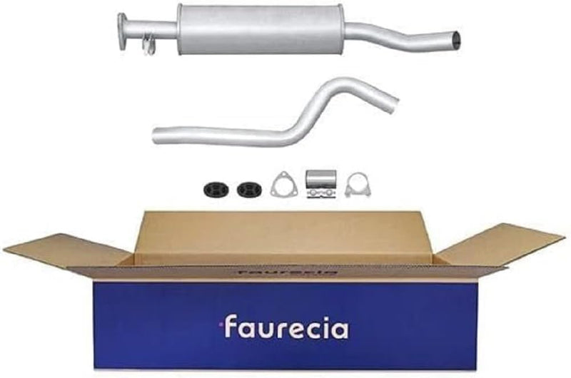 HELLA 8LC 366 024-521 Mittelschalldämpfer - Easy2Fit Kit - mitte - zweiteilig - Set mit Anbauteilen