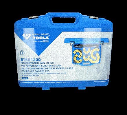 Brilliant Tools BT651200 Federspanner-Satz, 15-tlg, mit Kunststoff-Schutzeinlagen