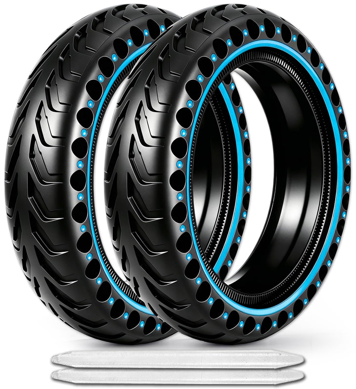 2PCS E Scooter Reifen 50/75-6.1 Tubeless, Werten Sie Ihr Scooter Auf mit Reifen 8 1/2 x2, Vollgummir