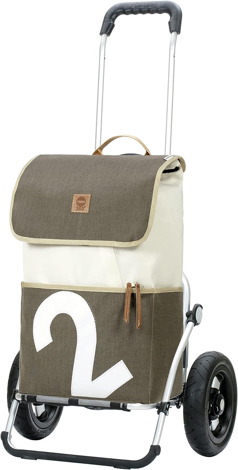 Andersen Shopper Royal Alu klappbar mit Luftreifen Ø 25 cm und 41 Liter Tasche 360° Mole2 360° Mole