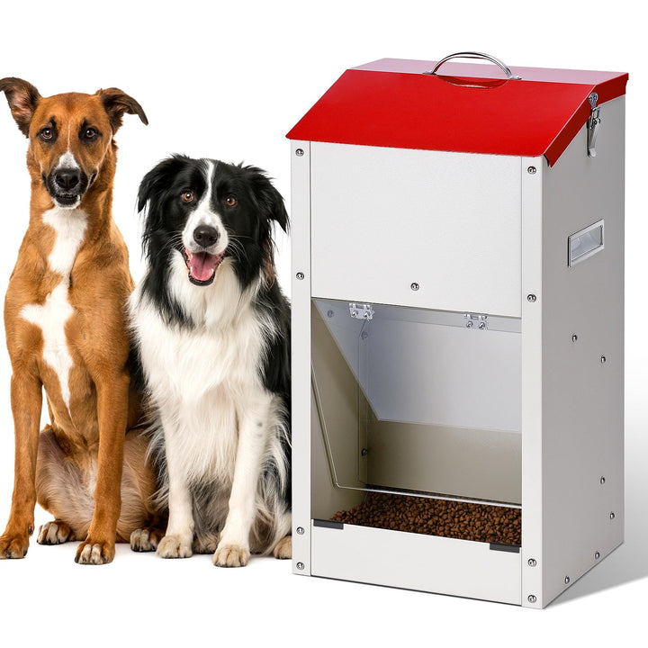 Futterautomat für grosse Hunde, 11 kg Automatischer Hundefutterspender für drinnen und draussen Gros