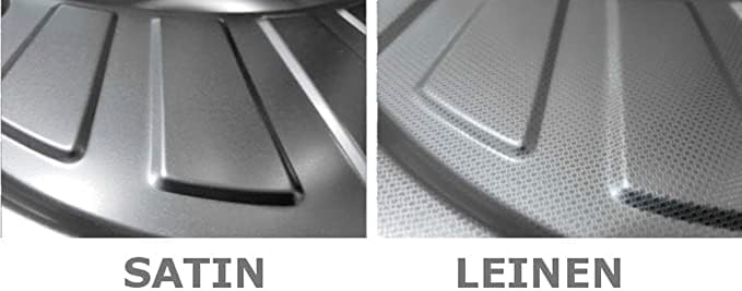 VBChome Einbauspüle mit Armatur 58x48 Leinenstruktur Rechts Edelstahl Küchenspüle Spüle Ablagefläche
