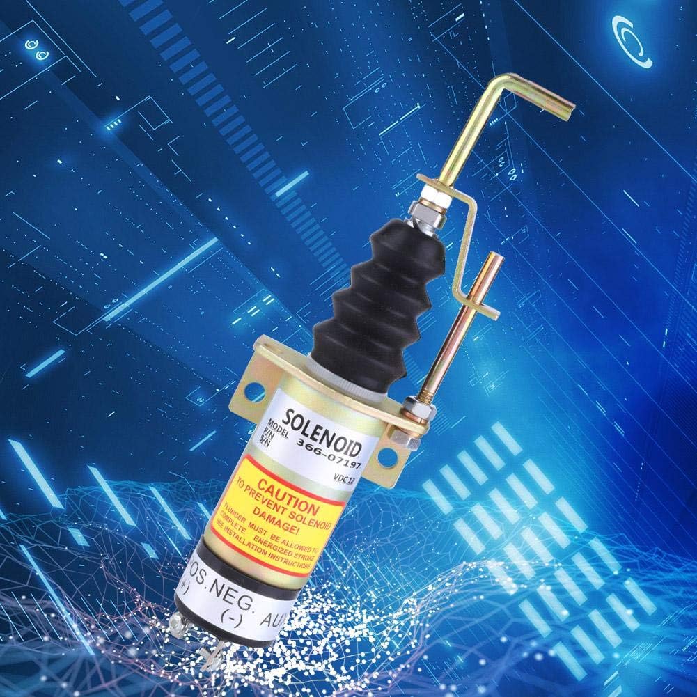 Kraftstoff Absperr Magnetventil, 366-07197 SA-3405T Elektrisches Magnetventil für Elektrischen Gener