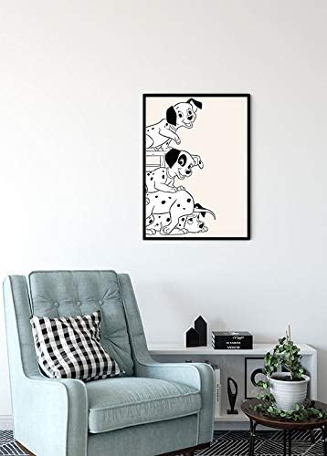 Disney Wandbild von Komar | 101 Dalmatiner Playing | Kinderzimmer, Babyzimmer, Dekoration, Kunstdruc