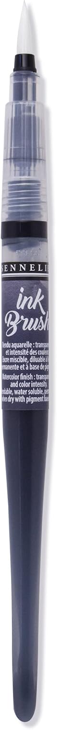 Sennelier Tintenpinselstift, 6,2 g, Payne's Gray 0.22 oz Payne's Gray, 0.22 oz Payne's Gray