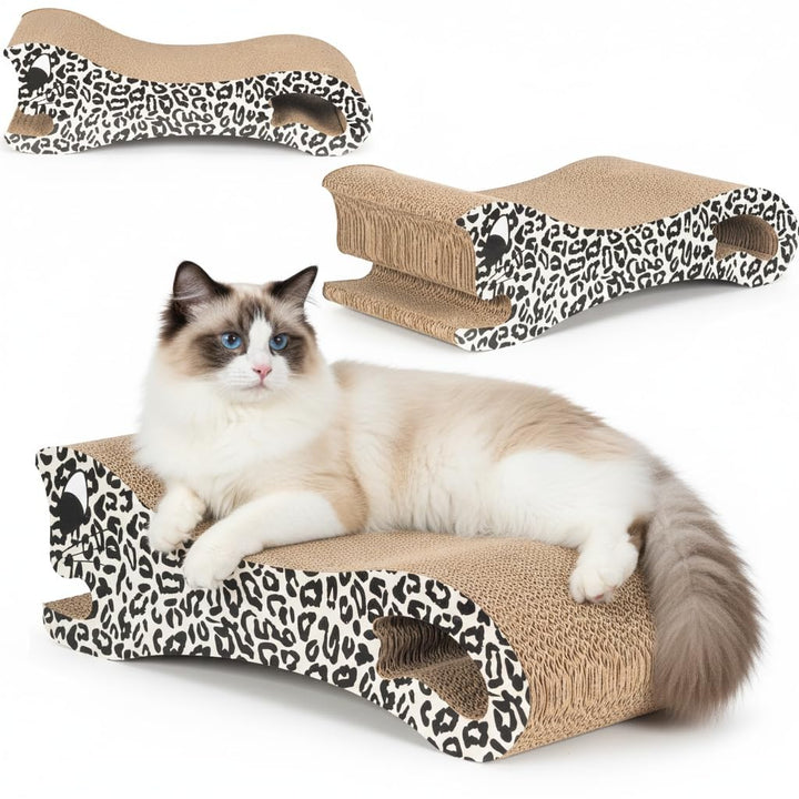 COIL Kratzpappe, Katzenbett, Katzenkratzbaum, Katzenliege, Umweltfreundliches Bett, MDF, Modern, kom