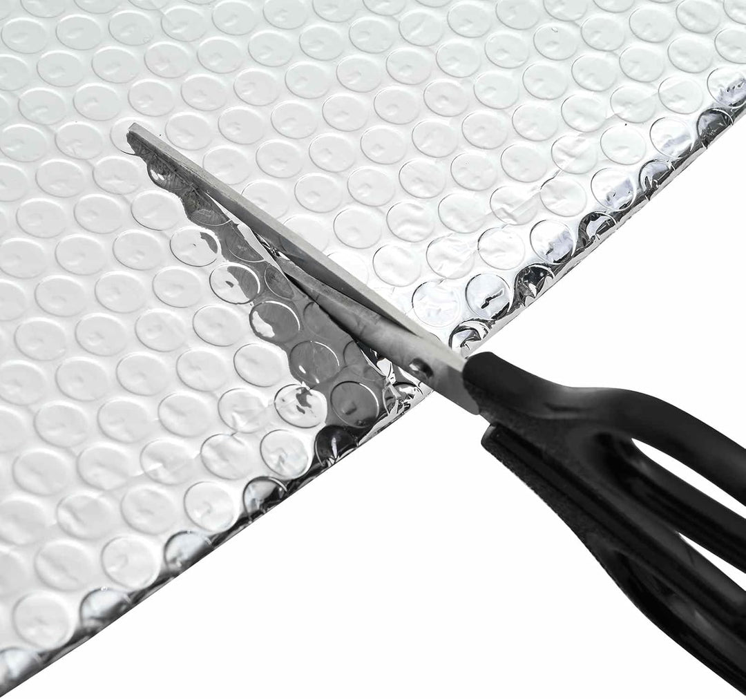 vidaXL Heizkörper-Reflektorfolie Silber 5 x 1 m Polyethylen, Heizkörperreflektor für Wohnzimmer, Rob