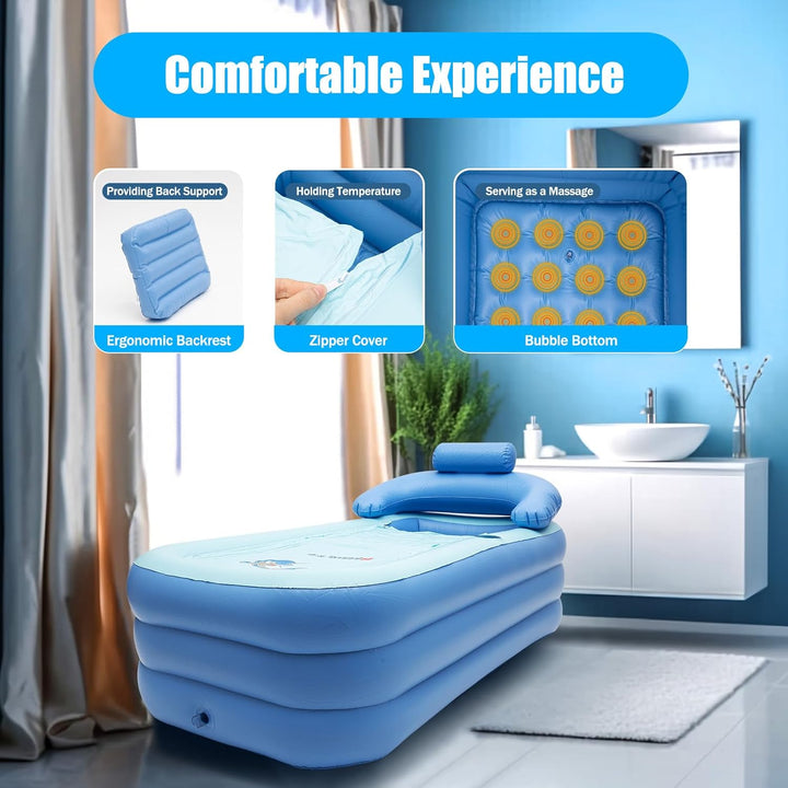 Aufblasbare Pools,Spa Verdickte Badewannes,Badewanne Erwachsene Portable,Aufblasbare Strandbadewanne