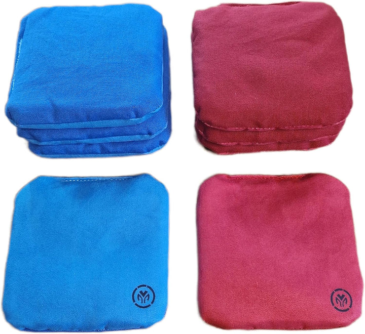 Cornhole Säckchen – Cornhole Bags Set 8 Stück – 15×15 cm Turniermass, 450 g – Doppelseitig Schnell &