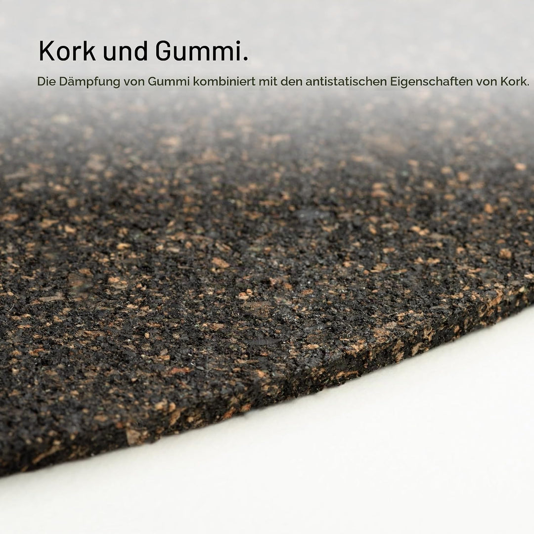 Pro-Ject Cork &amp; Rubber it 3mm, Hochqualitative Plattenmatte aus Kork &amp; Gummi, Cork &amp; Rubber it 3mm
