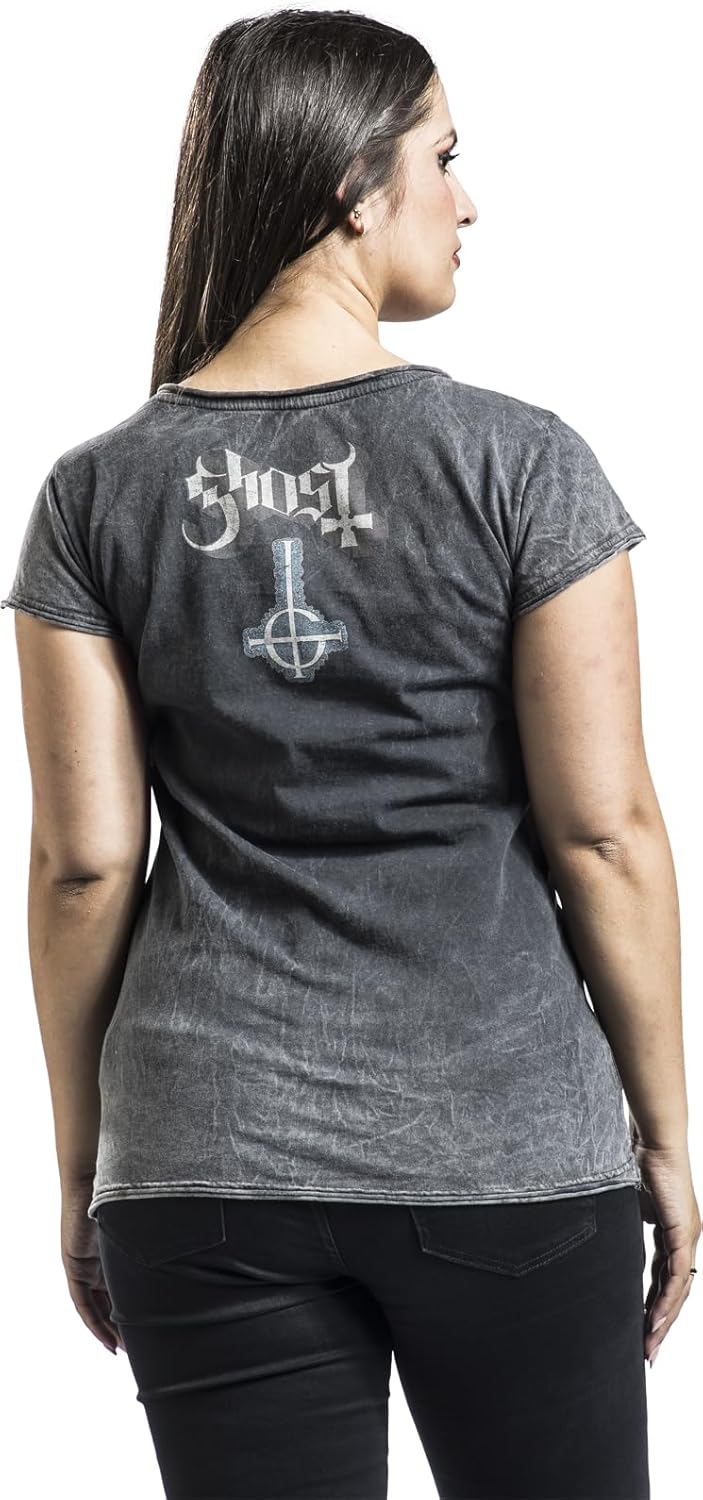 Ghost Opus Frauen T-Shirt grau Band-Merch, Bands L Grau, L Grau