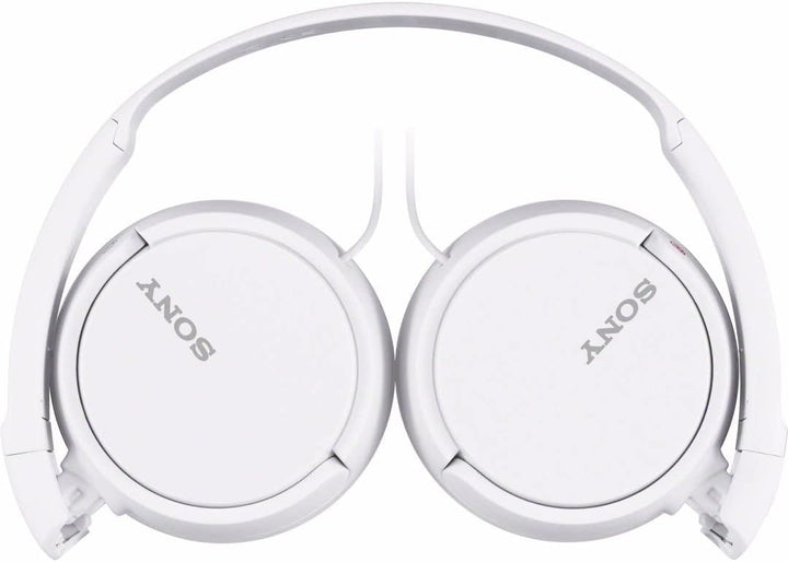 Sony MDR-ZX110AP faltbarer Bügelkopfhörer mit Headsetfunktion, weiss Weiss Single, Weiss Single