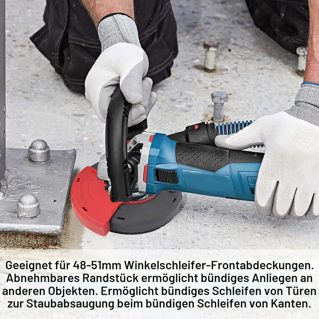 5 Zoll Absaughaube Winkelschleifer 125 mm, PA6, Staubabsaugung und Auffang, Staubschutzhaube für Bet