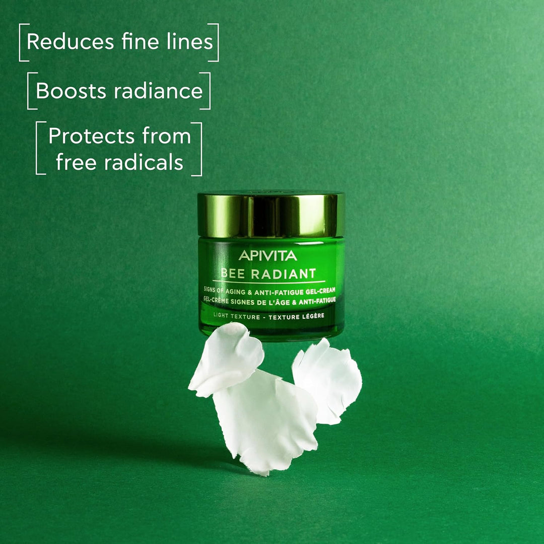 Apivita, Bee Radiant Signs of Aging und Anti Fatigue Gel Cream Light Texture, 50 ml W84" x L84"(214c