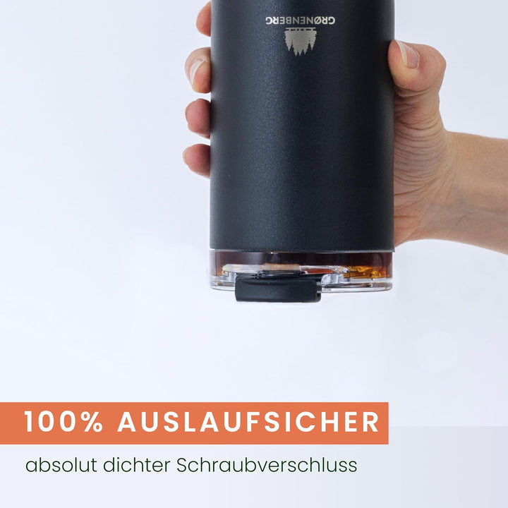 Groenenberg Thermobecher 320 ml | Kaffeebecher to go 100% Auslaufsicher | Hält mind. 4 h warm | Coff