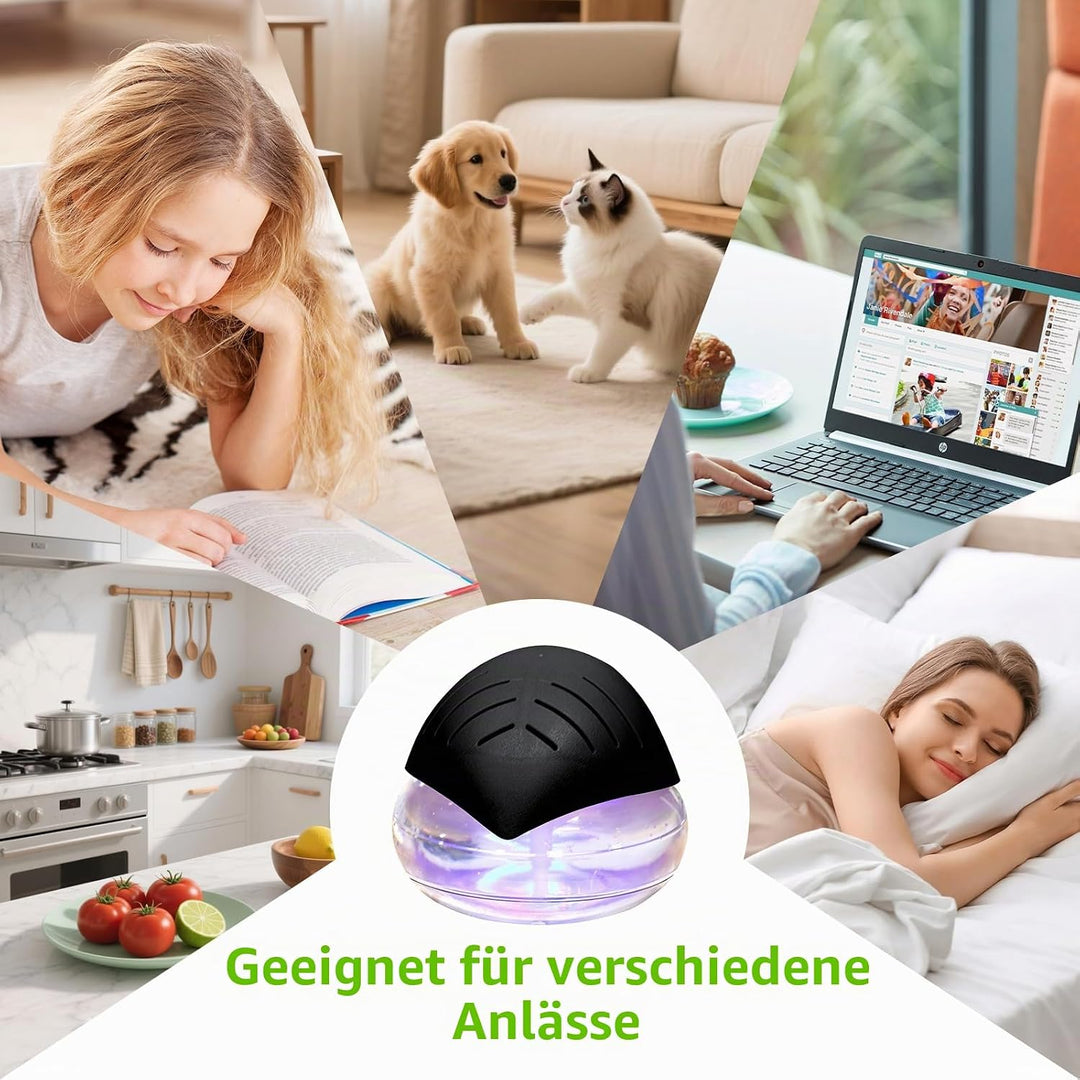 Lufterfrischer Luftbefeuchter Aroma Diffuser Ioniser with 30ml Essential Oils, Aromatisierer Raumluf